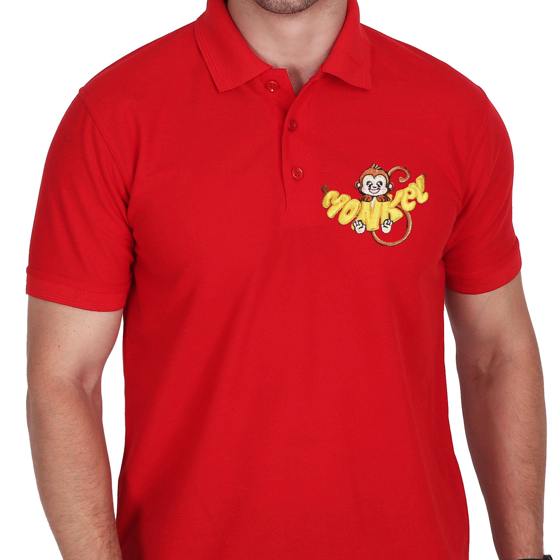 Embroidered T-Shirt - Monkey
