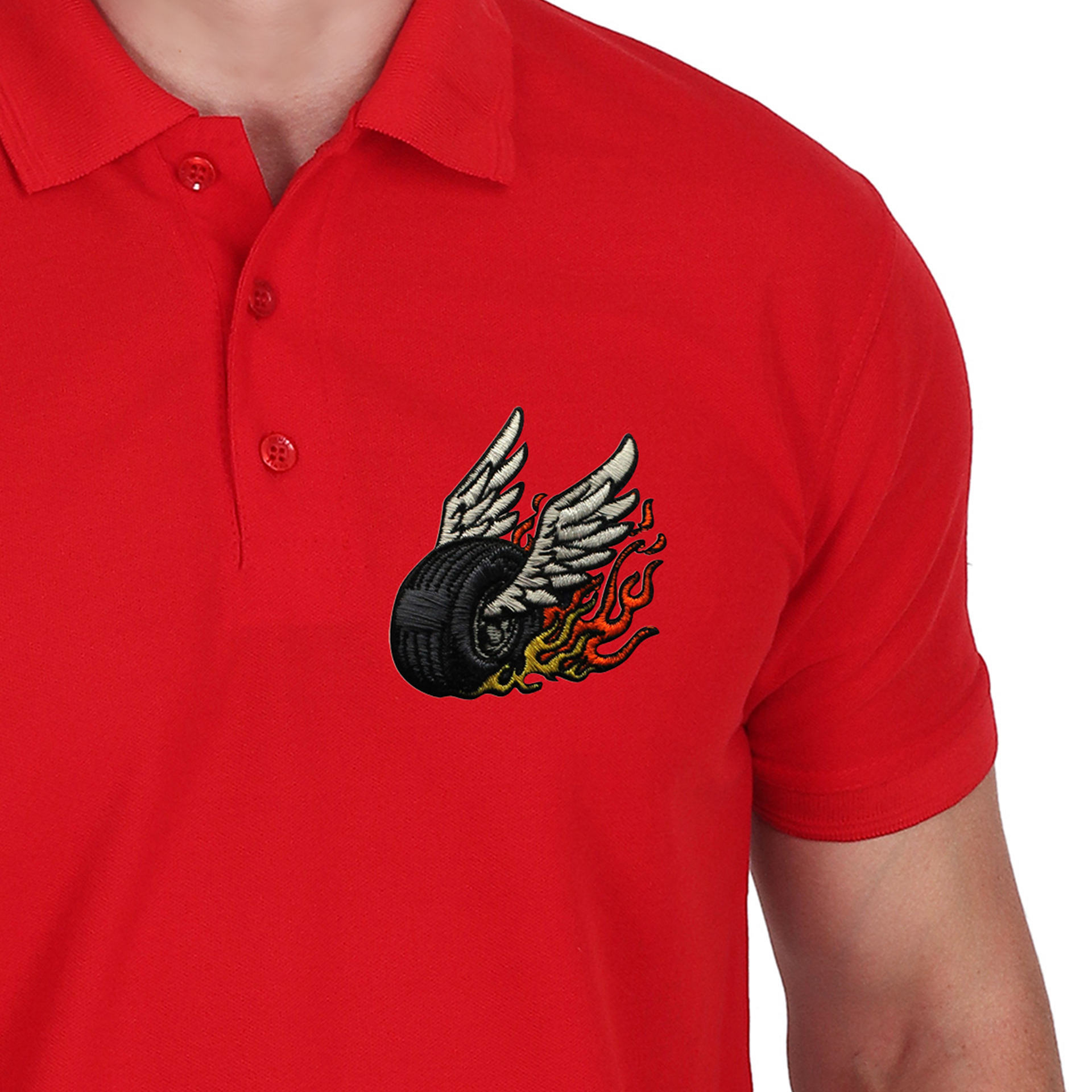 Embroidered T-Shirt - Rider