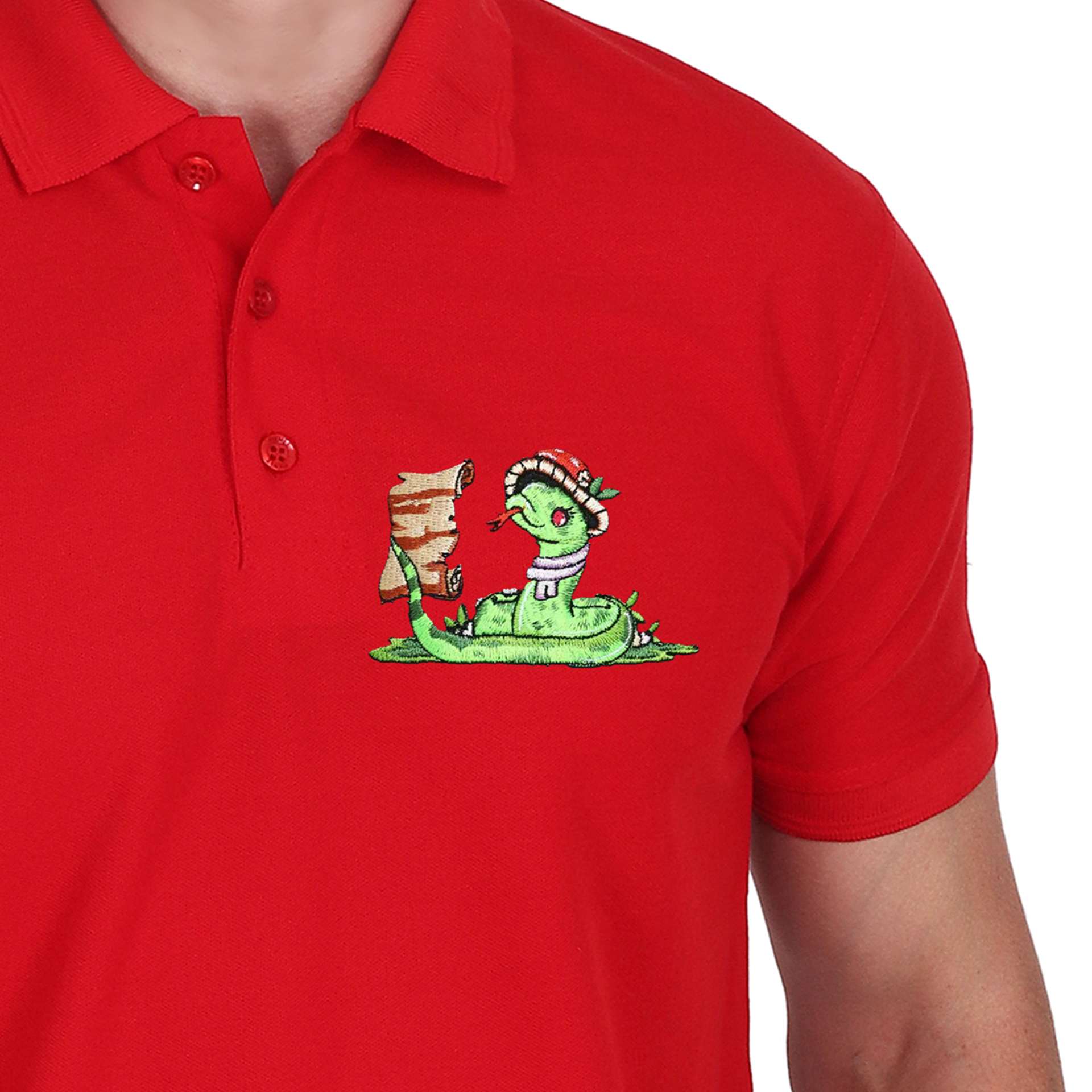 Embroidered T-Shirt - Serpant