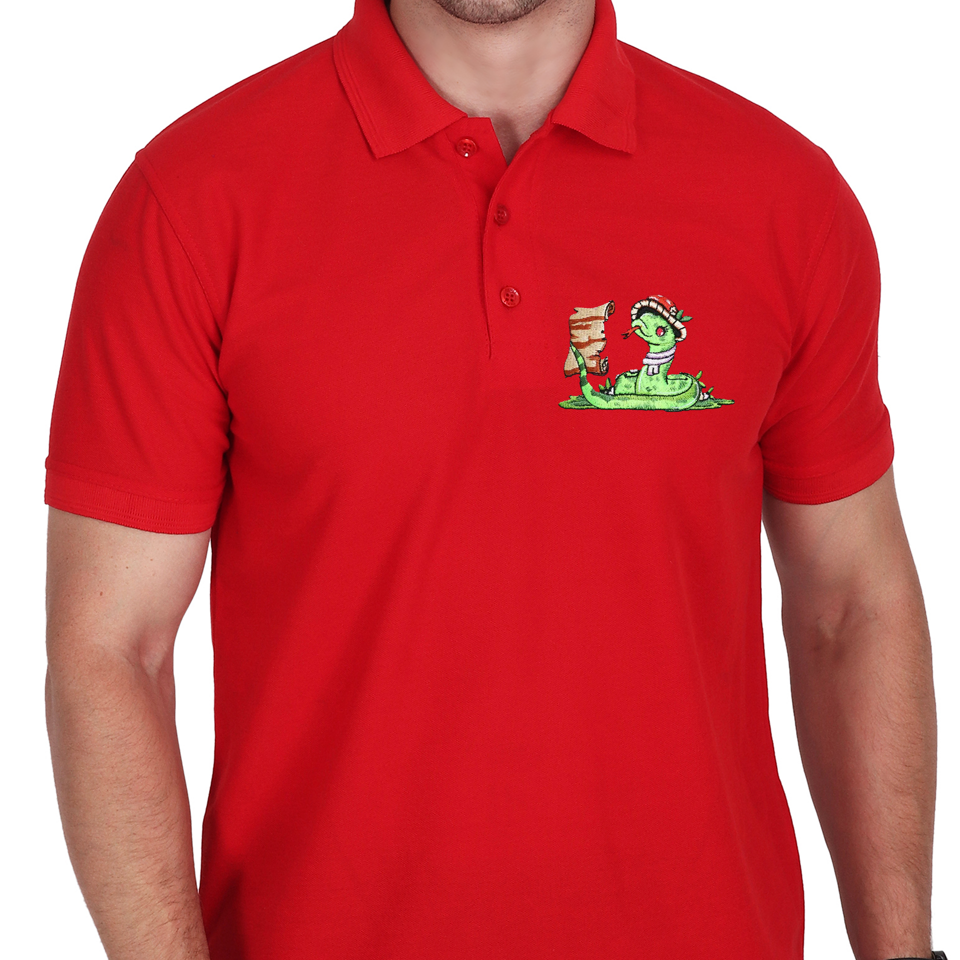 Embroidered T-Shirt - Serpant