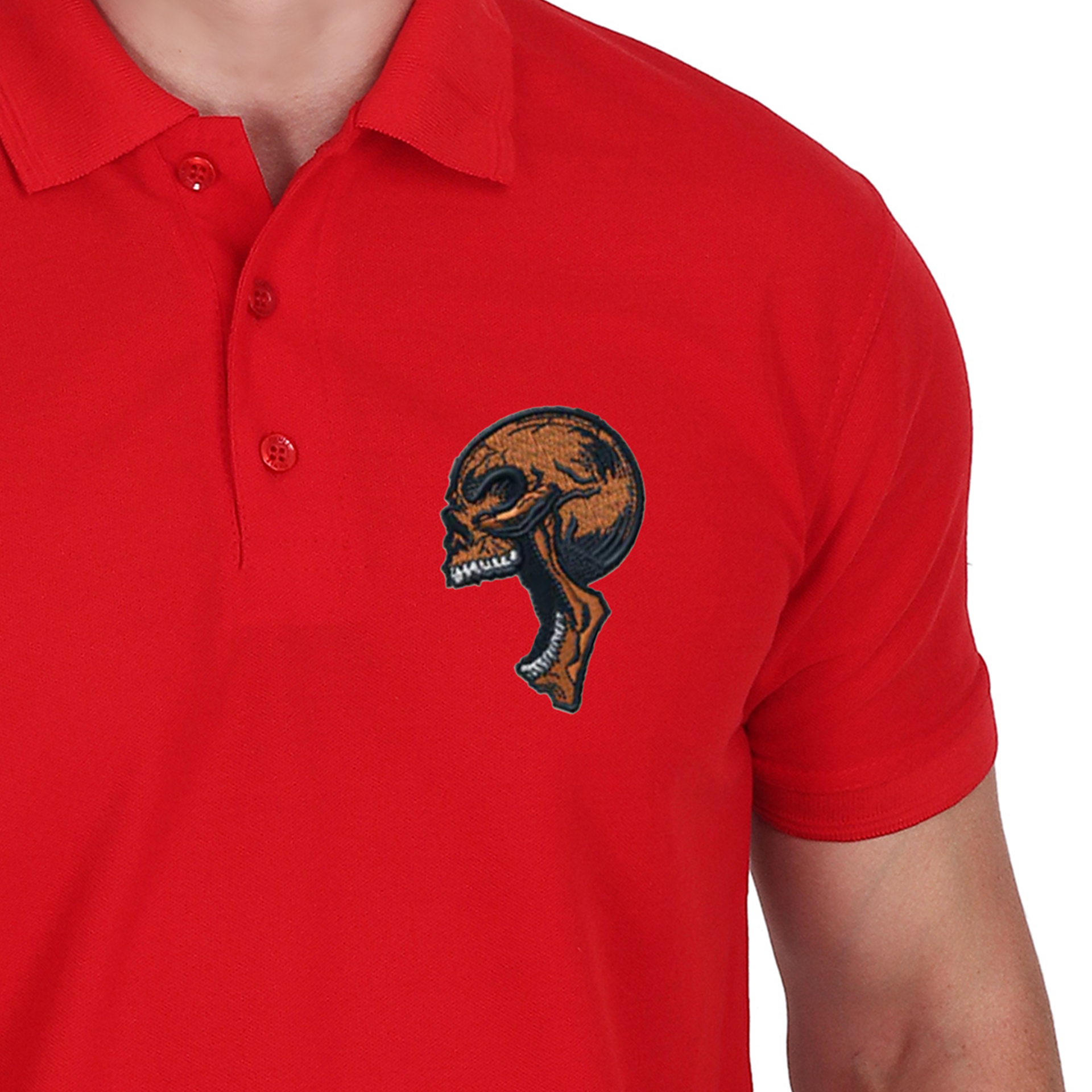 Embroidered T-Shirt - Skull
