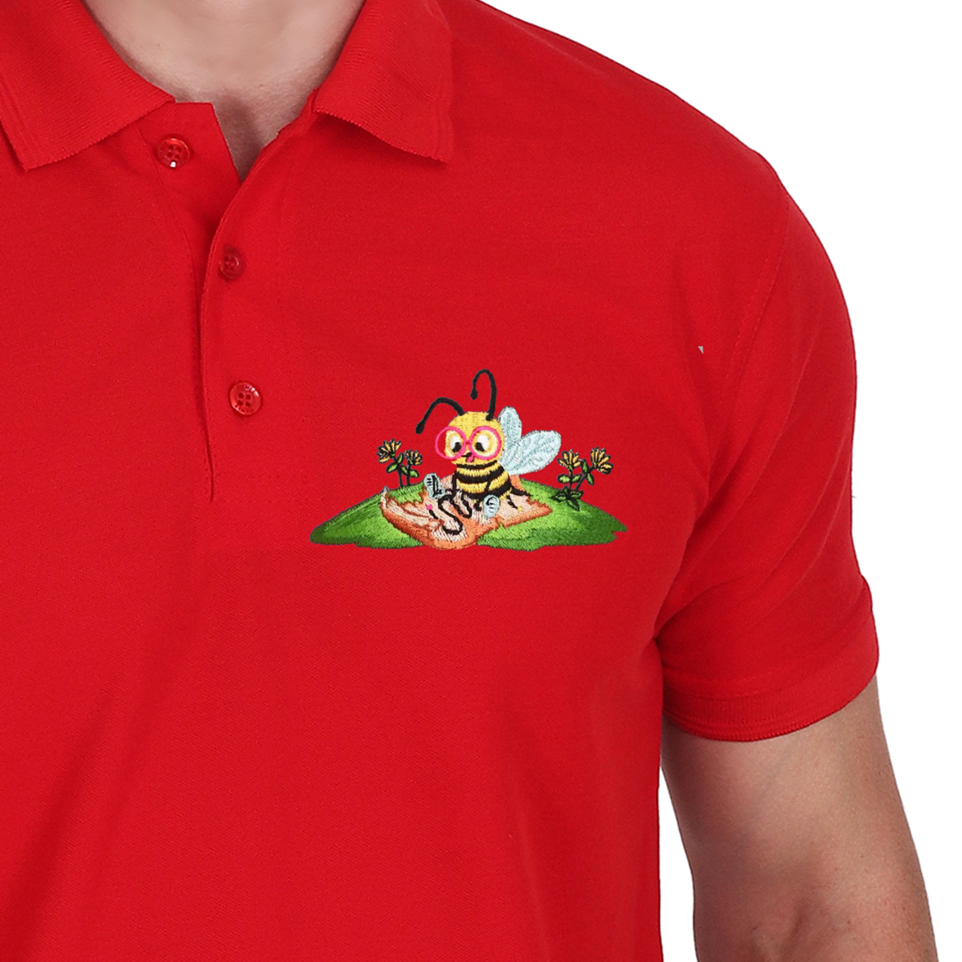 Embroidered T-Shirt - Bumble