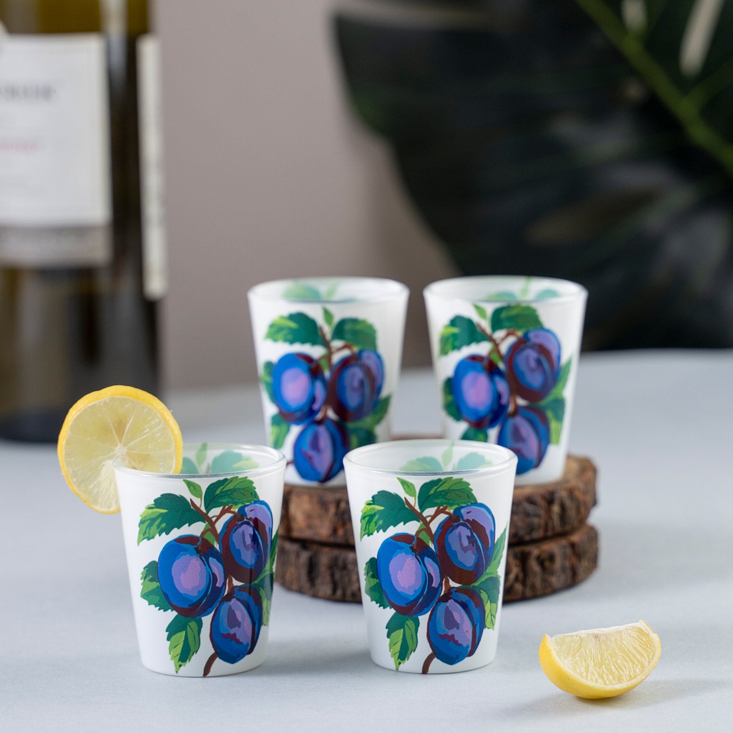 Glass Shot Glasses - Italian Prune Plums