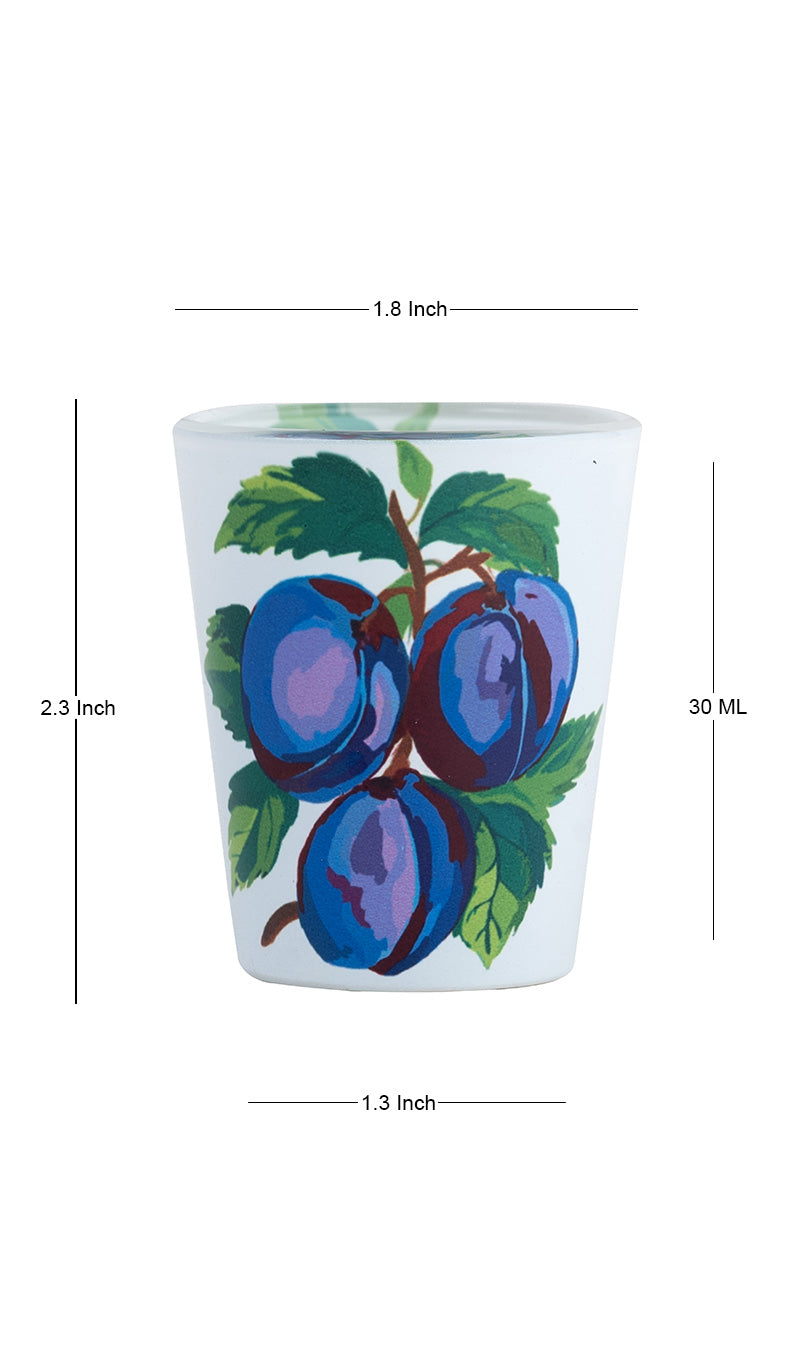 Glass Shot Glasses - Italian Prune Plums