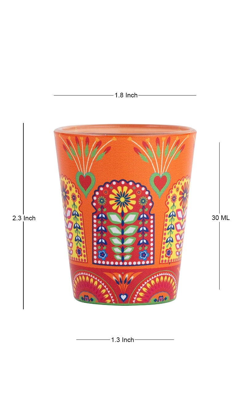 Glass Shot Glasses - Truck Art Jharokha