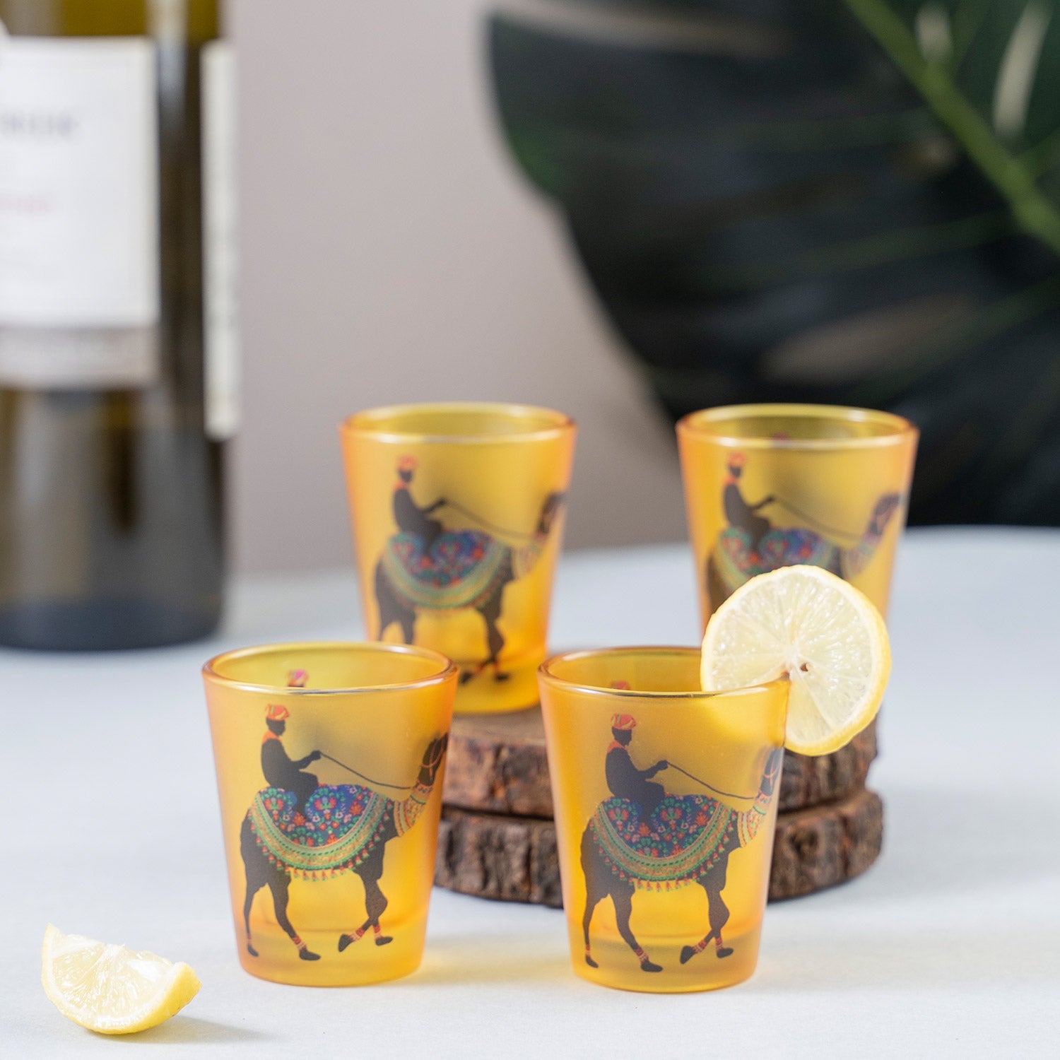 Frosted Shot Glasses -Princely Camel