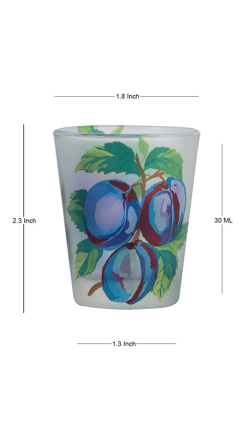Frosted Shot Glasses - Italian Prune Plums