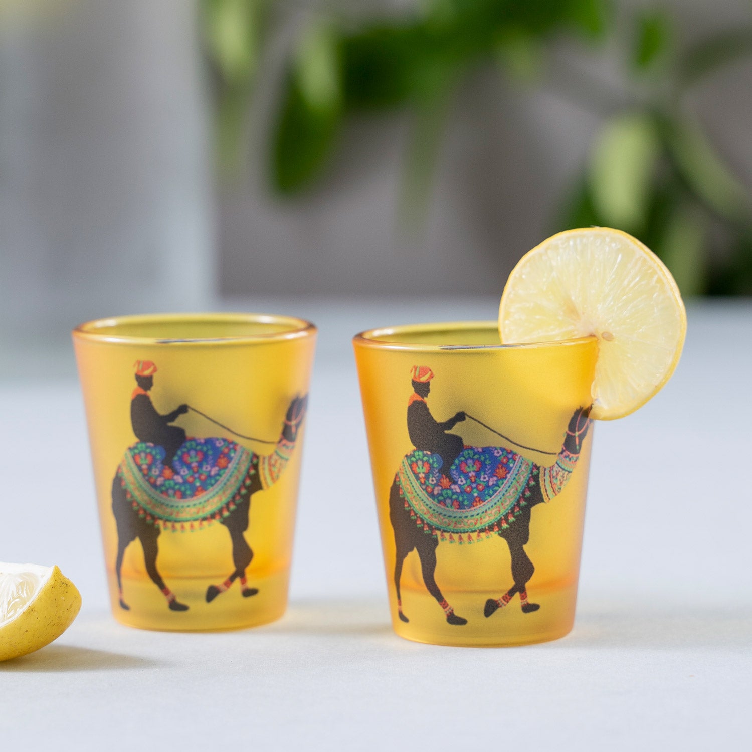 Frosted Shot Glasses -Princely Camel