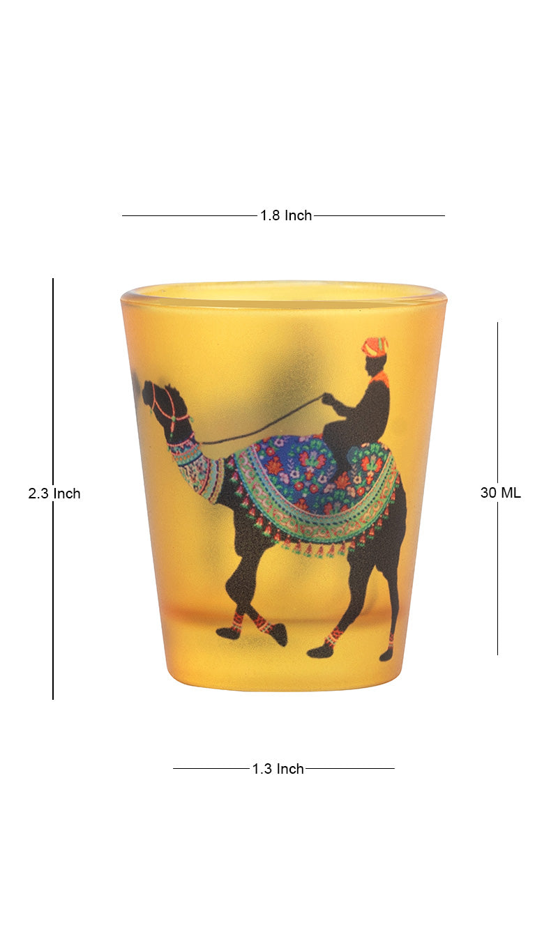 Frosted Shot Glasses -Princely Camel