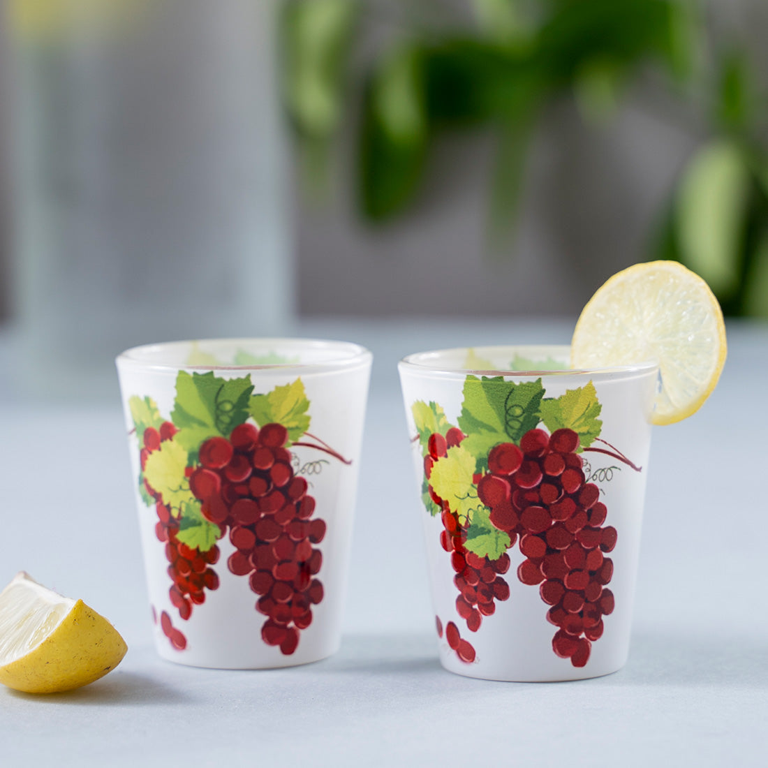 Glass Shot Glasses -  Blushing Grapes