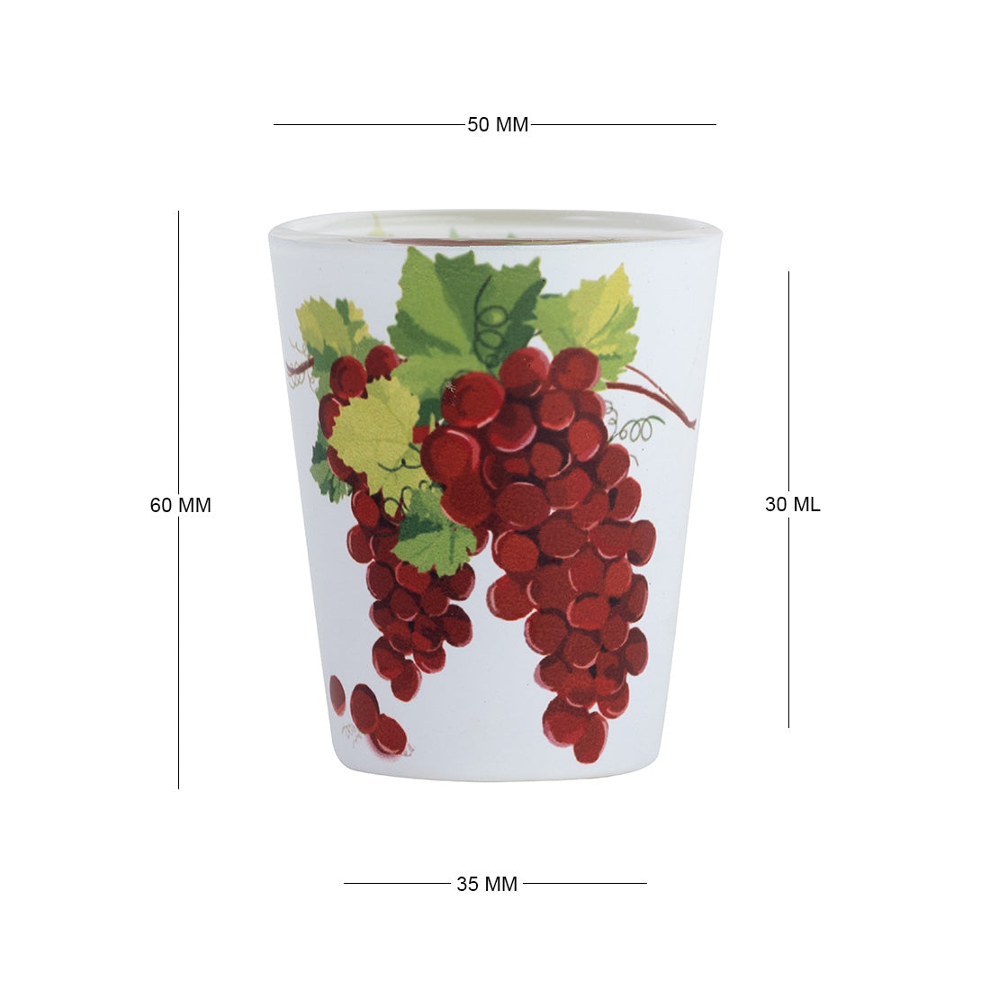 Glass Shot Glasses - Blushing Grapes