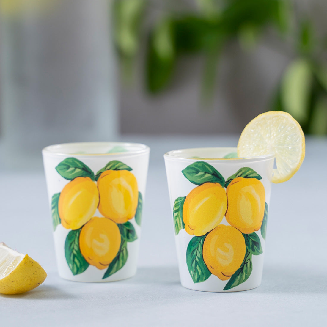 Glass Shot Glasses - Zesty Lemons