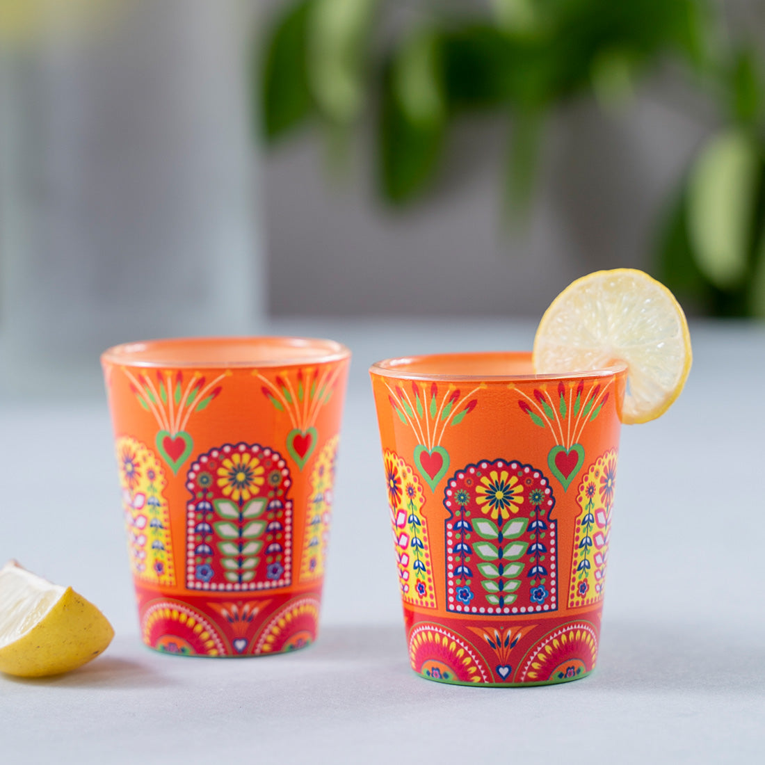 Glass Shot Glasses - Truck Art Jharokha