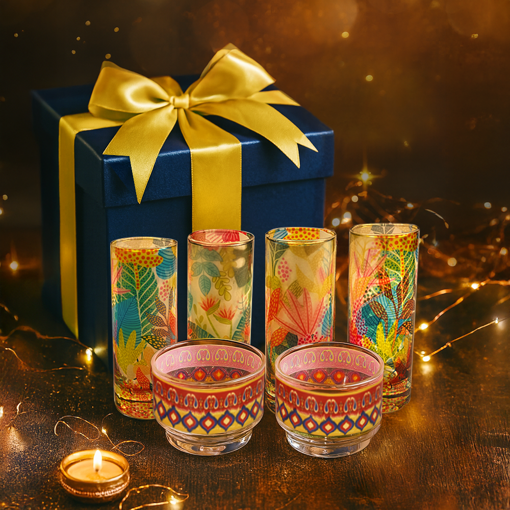Glass Tall Shot Glasses X Glass Dip Bowls