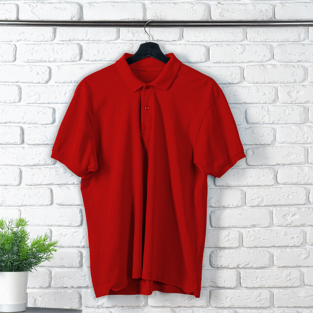 Polo T-Shirt - Scarlet Red