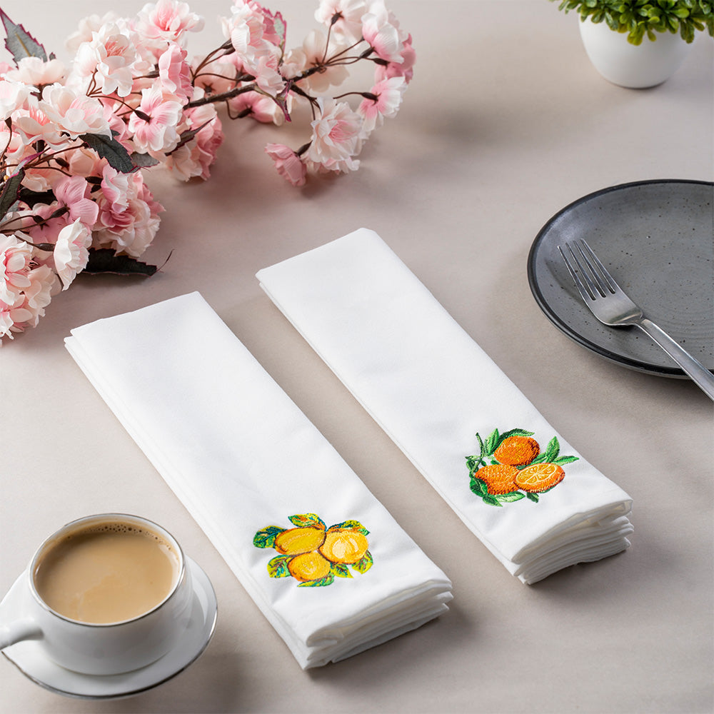 Table Napkins - Fruitti d'Italia Lemon & Orange