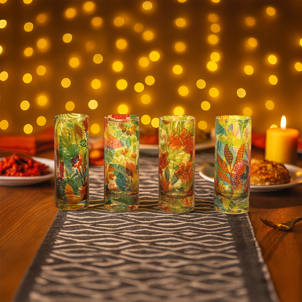 Glass Tall Shot Glasses X Glass Dip Bowls