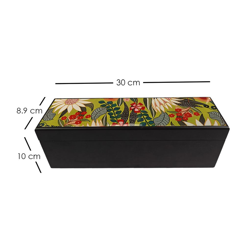 Reversible Mat X Fabric Coasters X Wooden Tea Chest X Infusion Bottle
