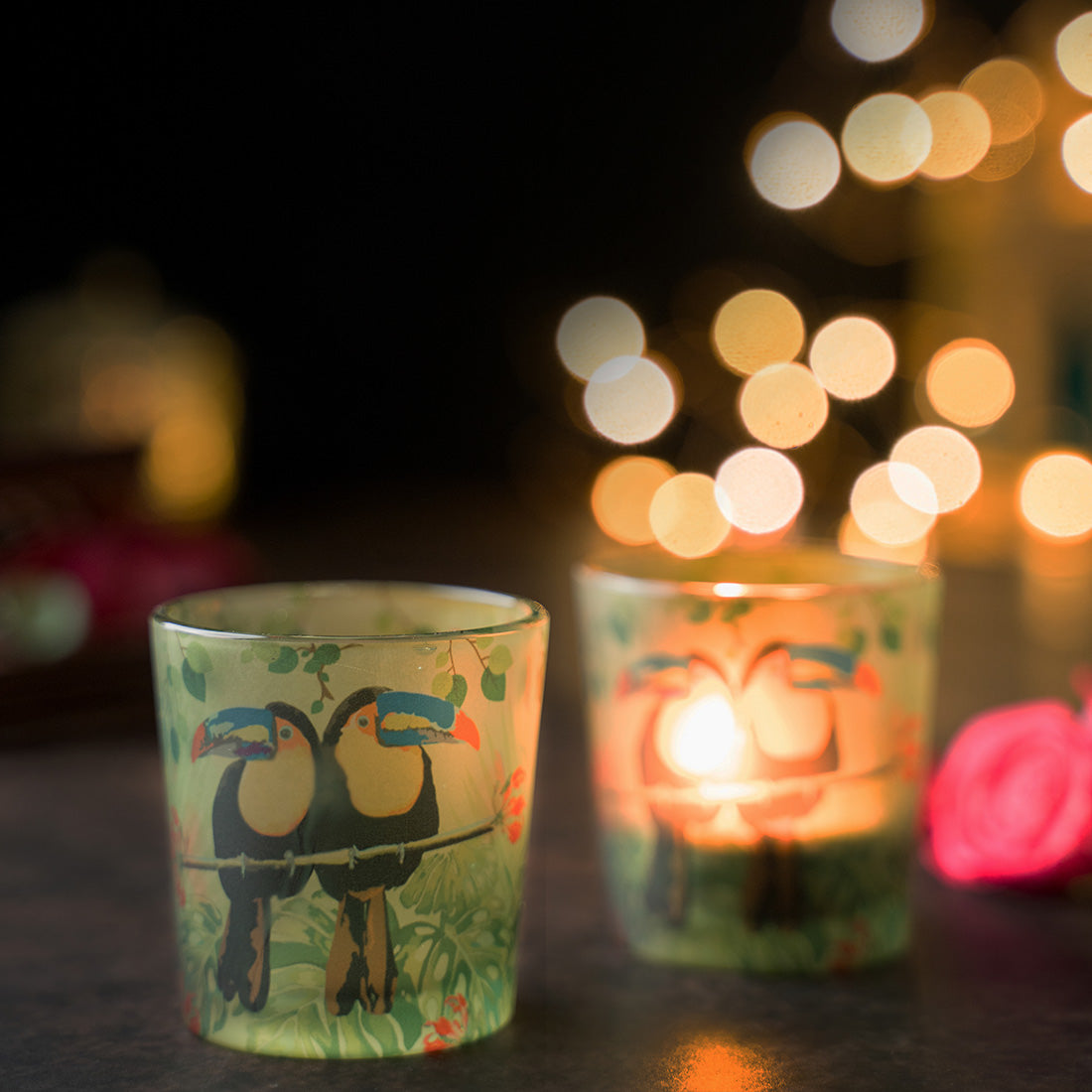 Candle Votives (Set of 2) - Toucan