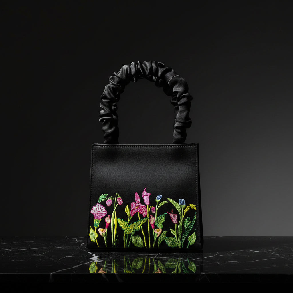 Black Satin Bag
