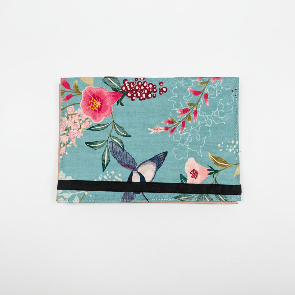 Blue Floral Diary Cover