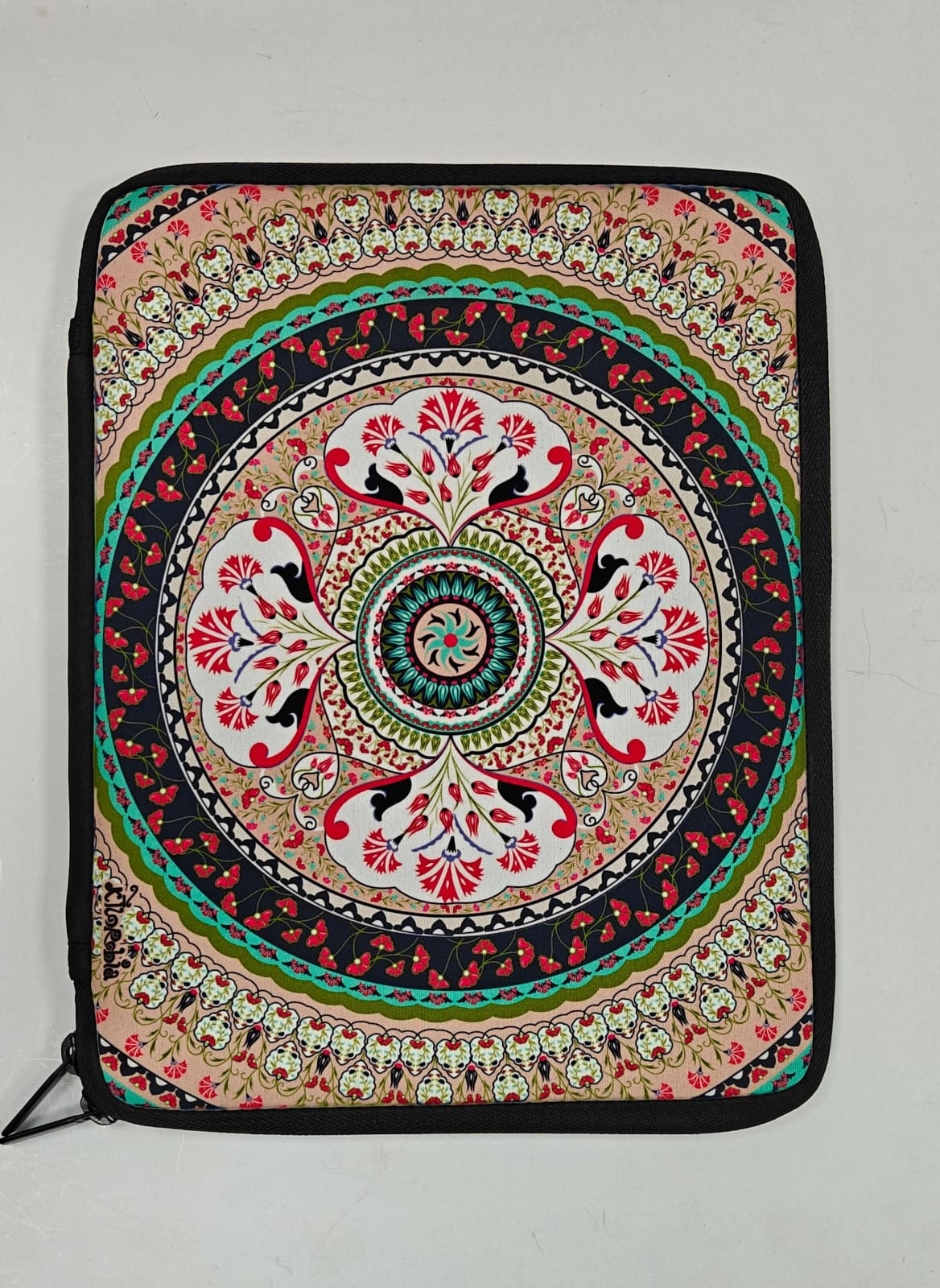 Orange mandala ipad sleeve
