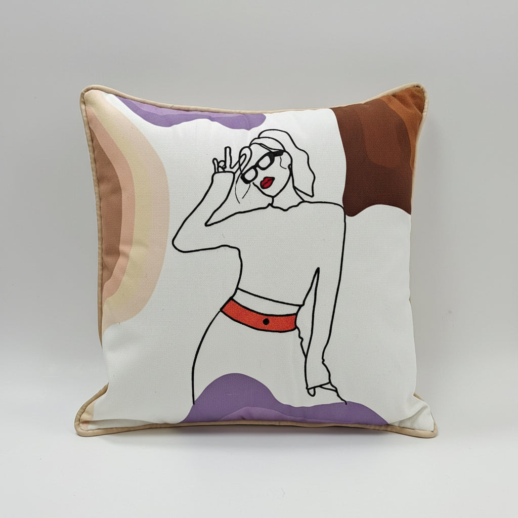 Poser Cushion Cover