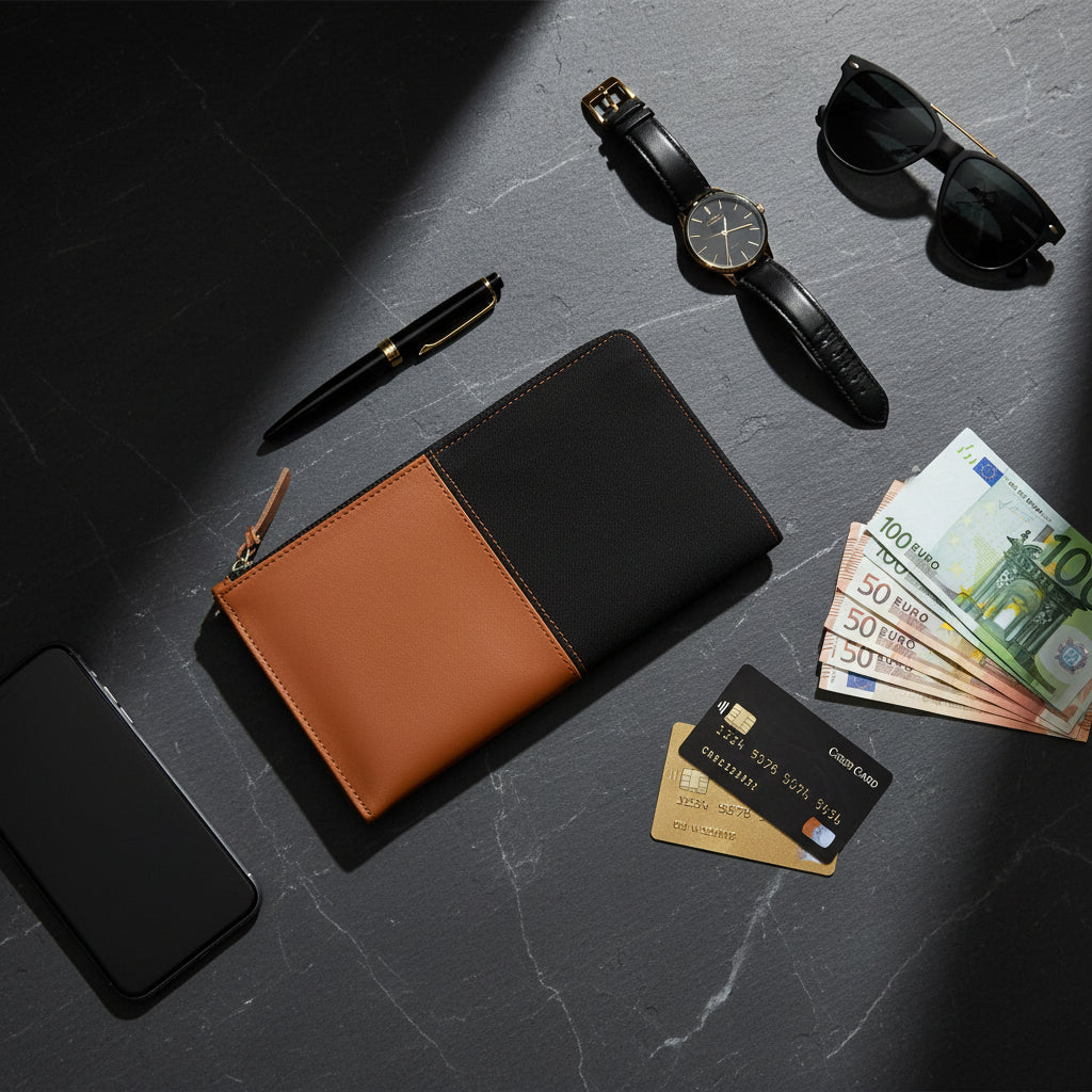 Black tan Wallet