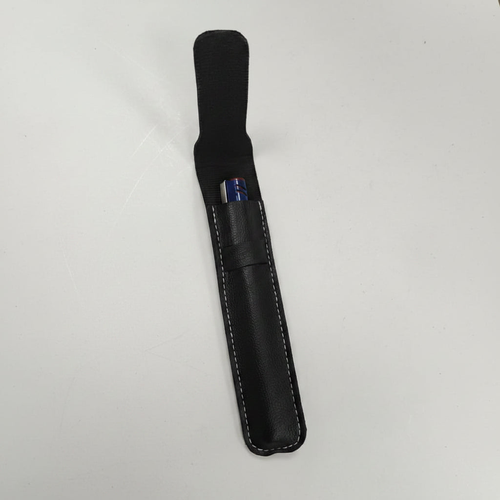 Black PU Pen Holder