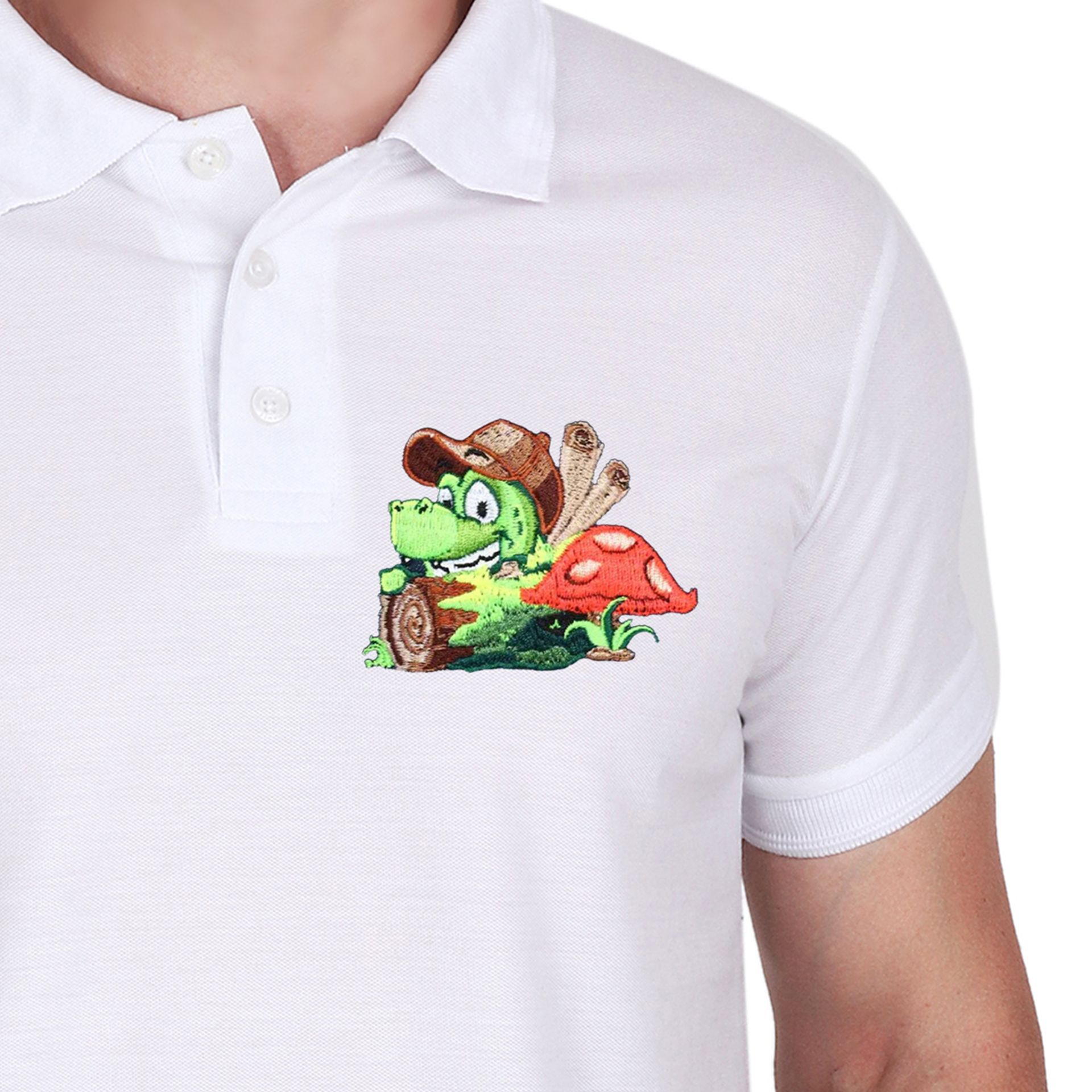 Embroidered T-Shirt - Croc