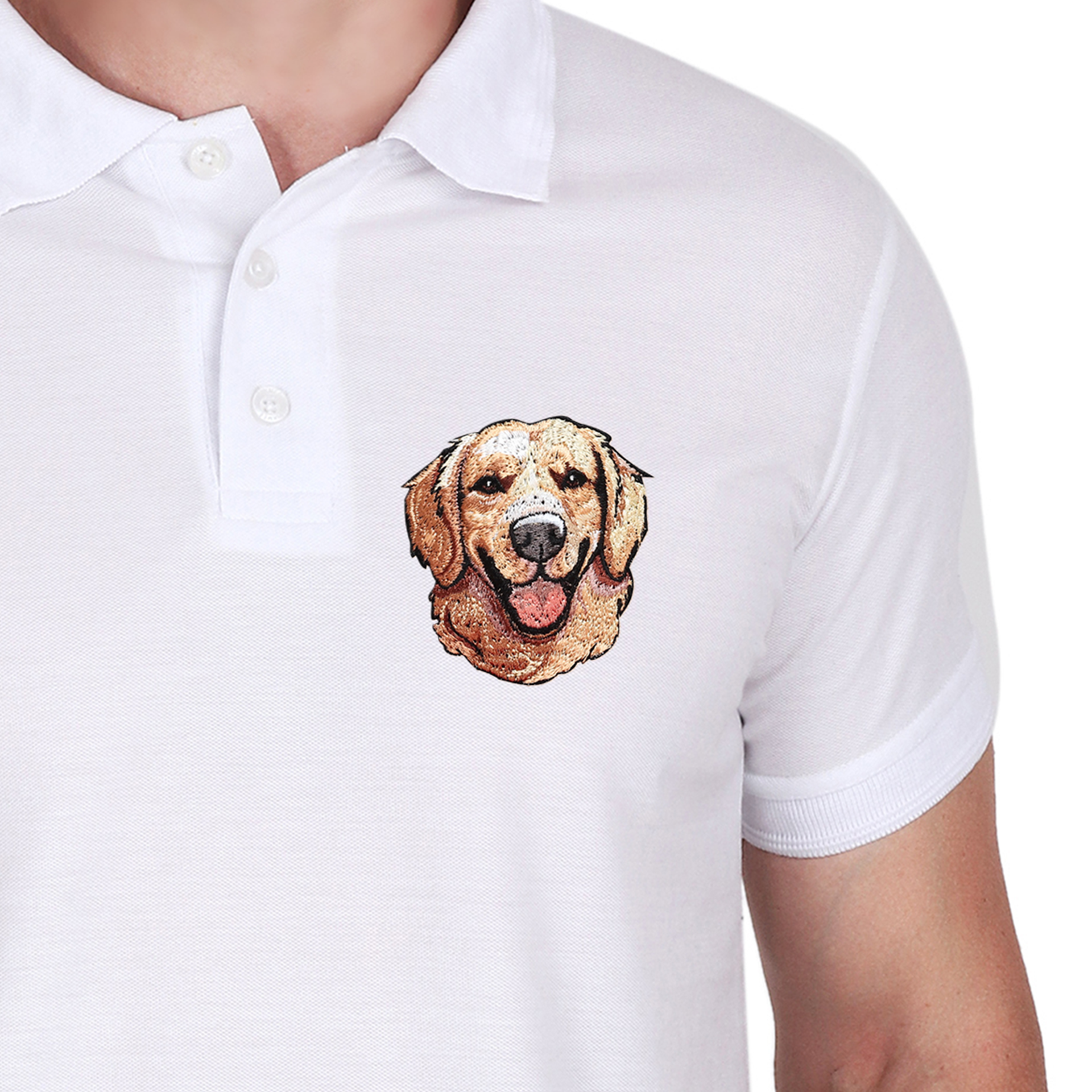 Embroidered T-Shirt - Golden Boy