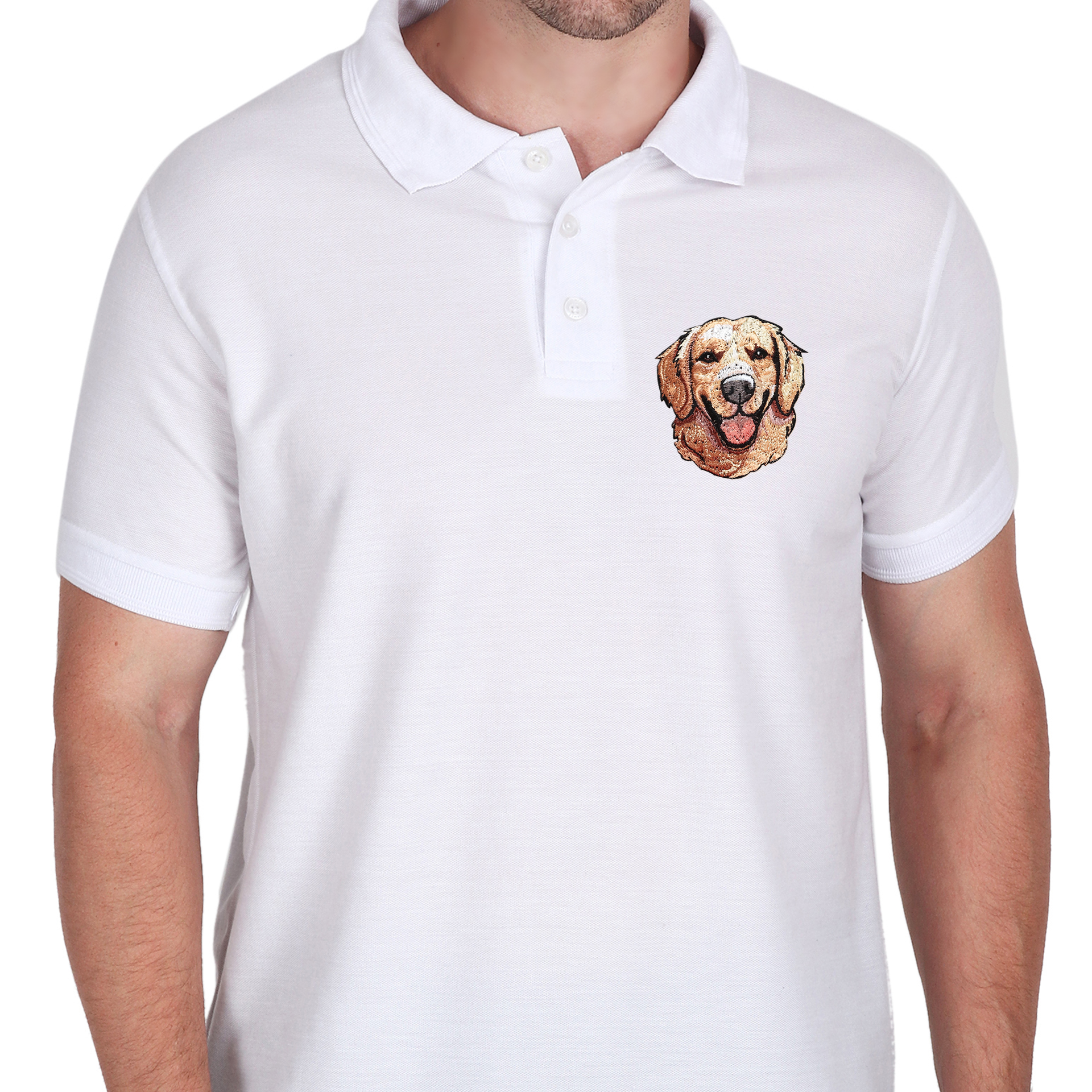 Embroidered T-Shirt - Golden Boy