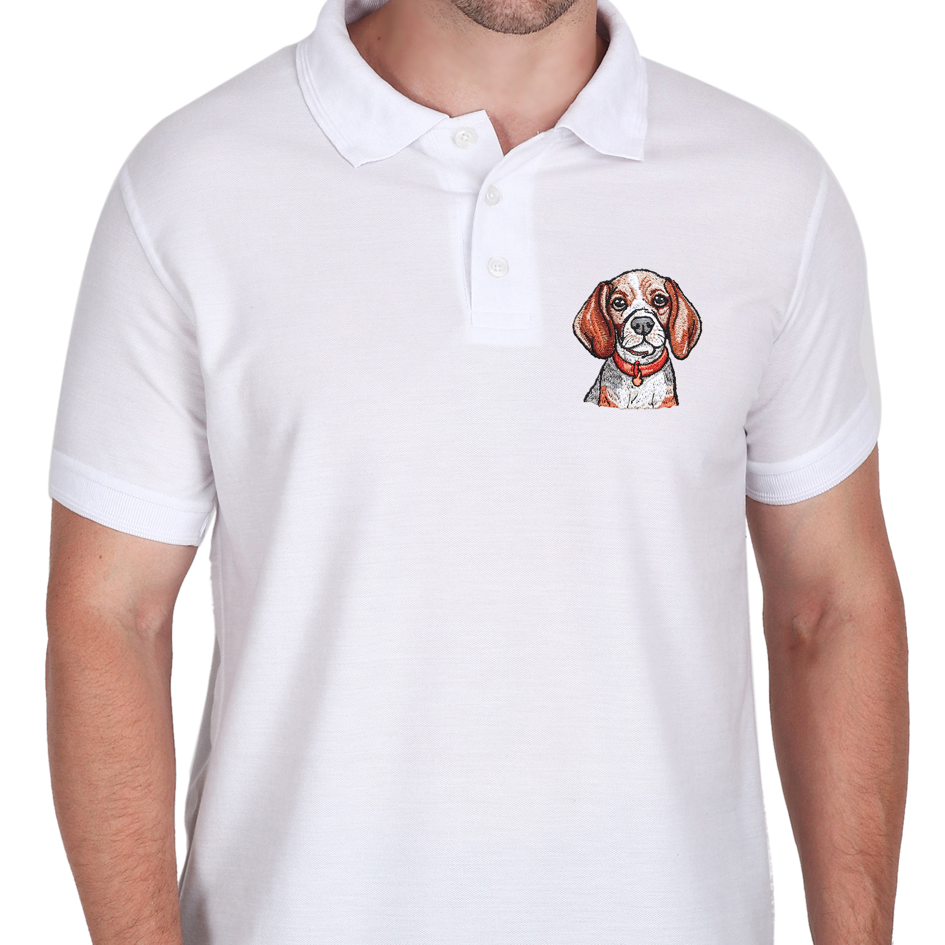 Embroidered T-Shirt - Hound Dog