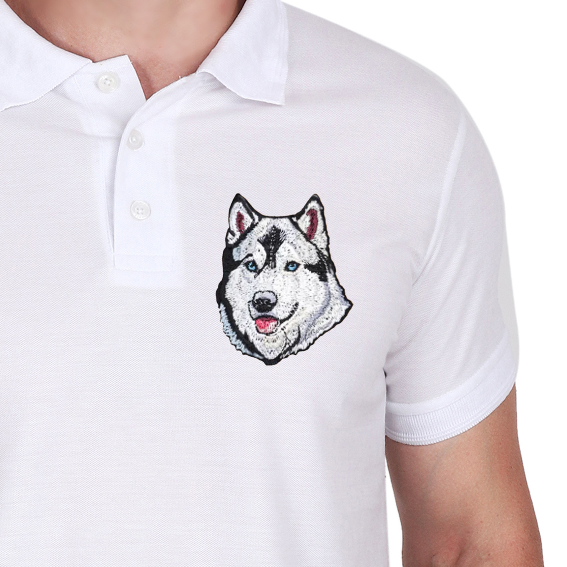 Embroidered T-Shirt - Hound Husky