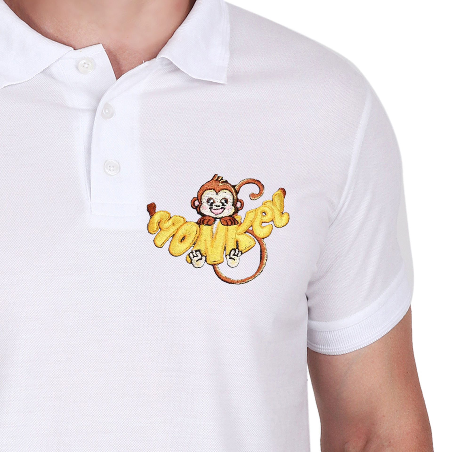 Embroidered T-Shirt - Monkey