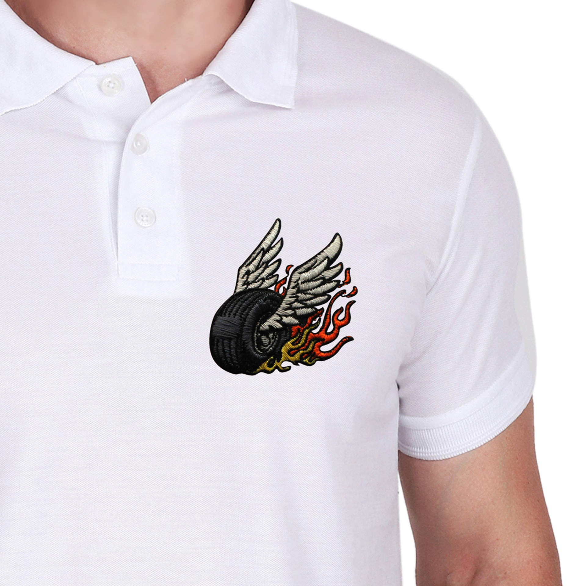 Embroidered T-Shirt - Rider
