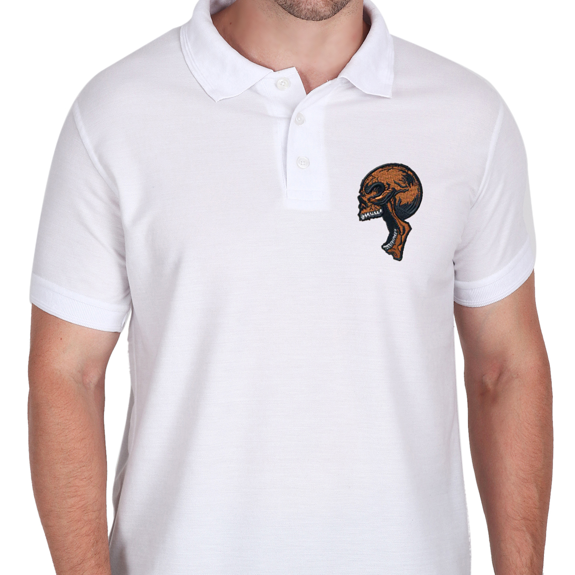 Embroidered T-Shirt - Skull