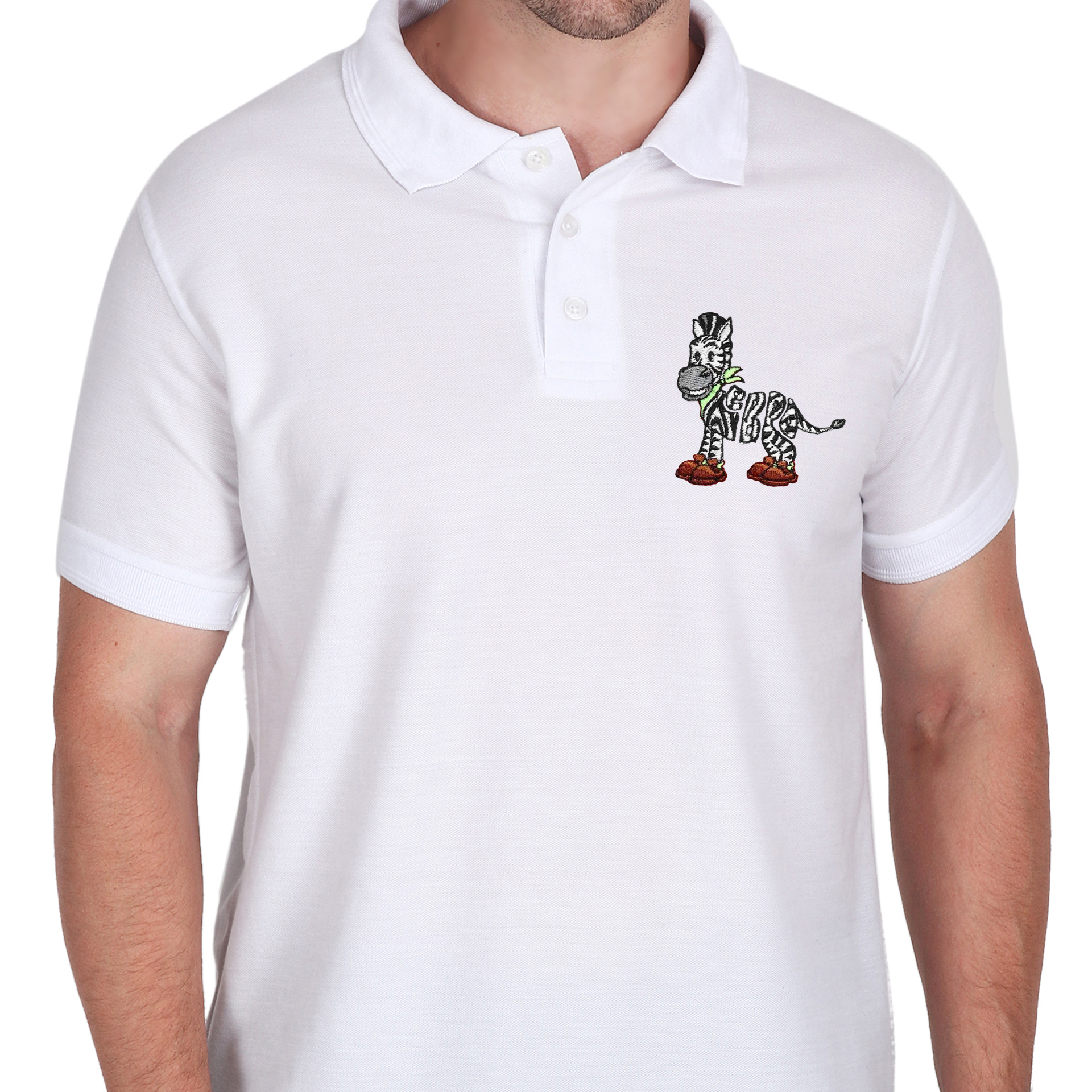 Embroidered T-Shirt - Zebra