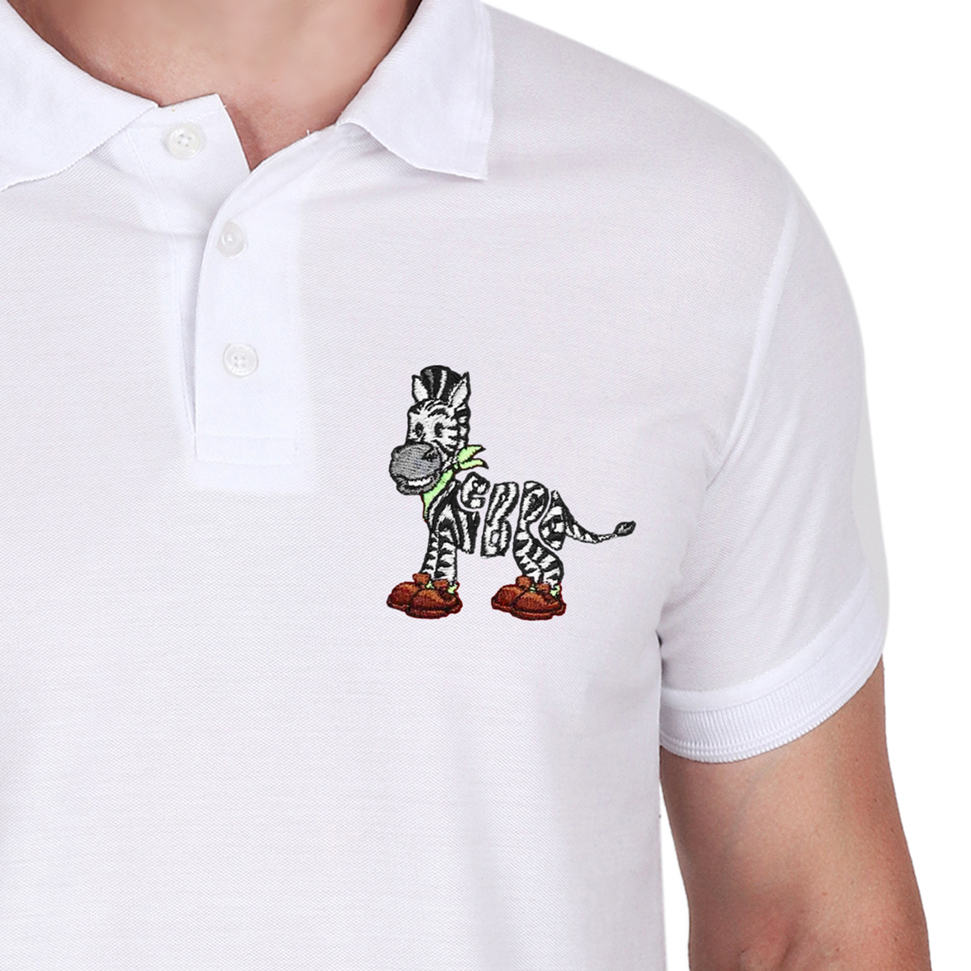 Embroidered T-Shirt - Zebra