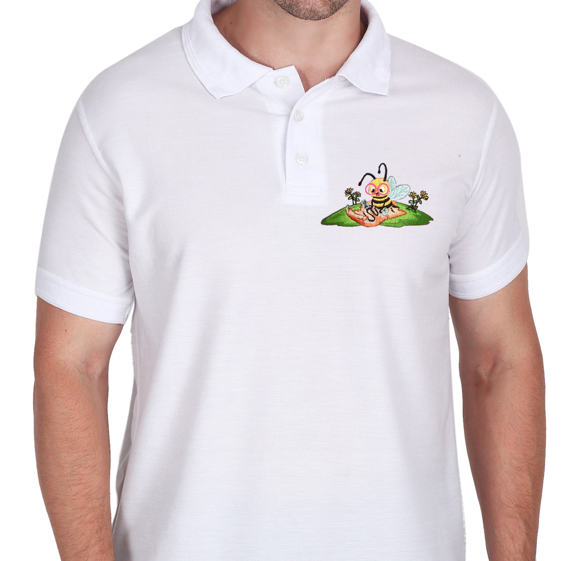 Embroidered T-Shirt - Bumble