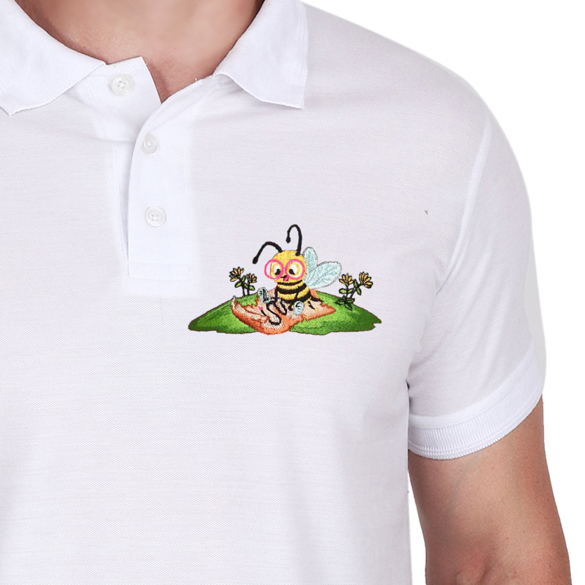 Embroidered T-Shirt - Bumble