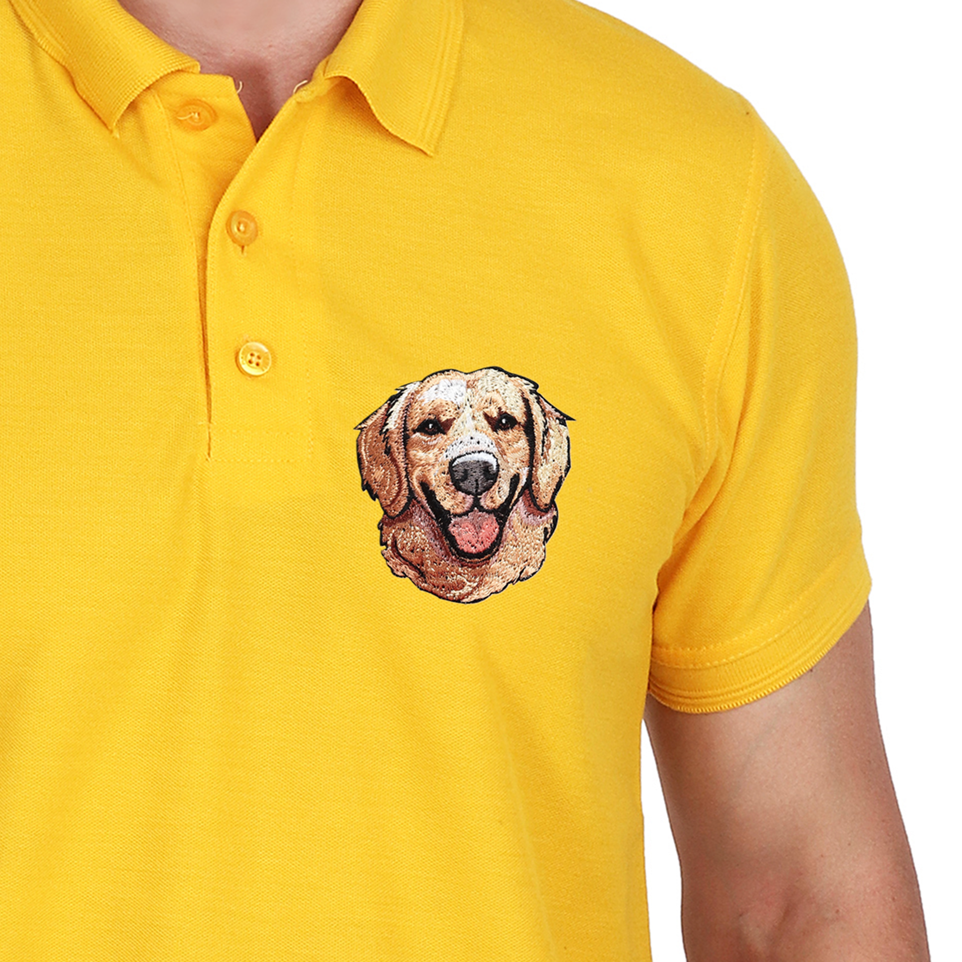 Embroidered T-Shirt - Golden Boy