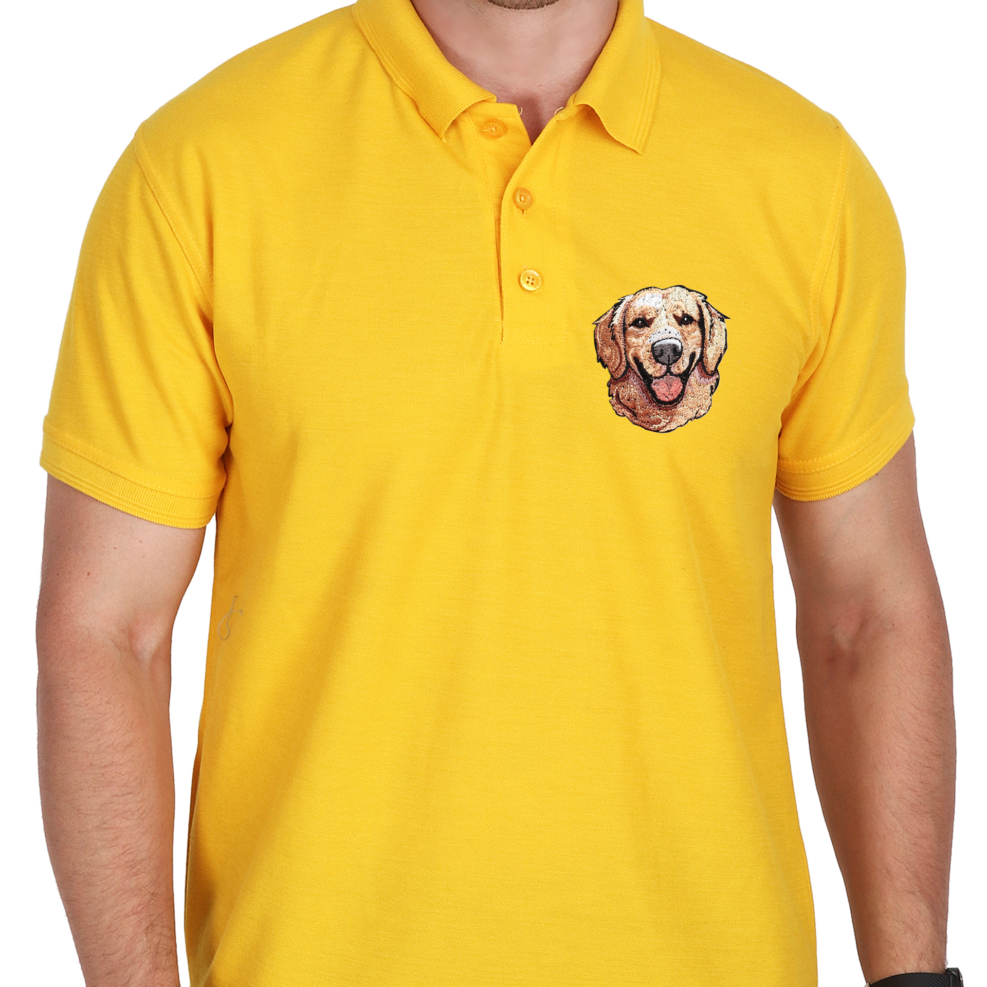 Embroidered T-Shirt - Golden Boy