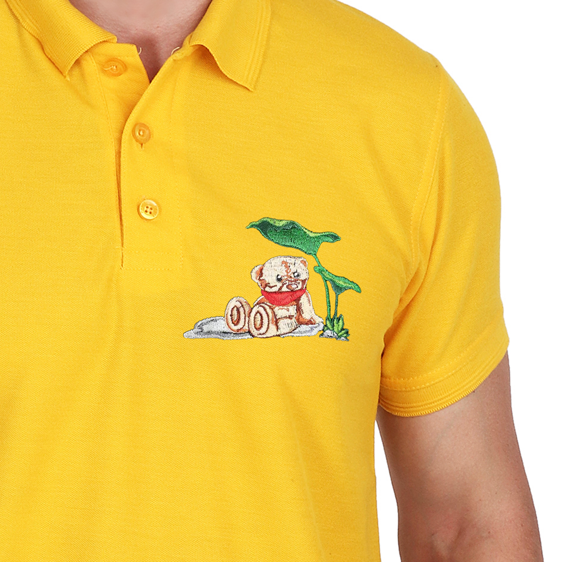 Embroidered T-Shirt - Grizzly