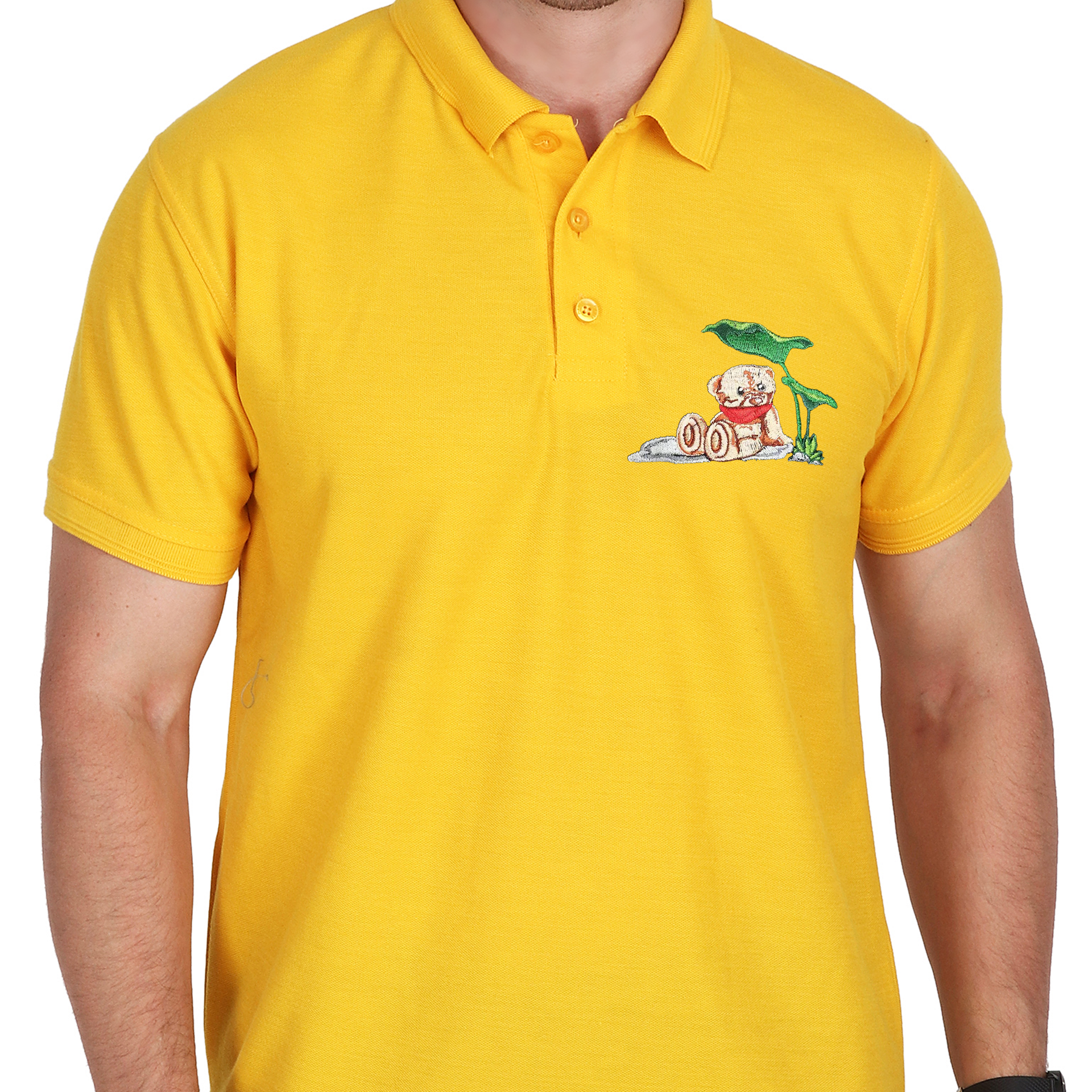 Embroidered T-Shirt - Grizzly