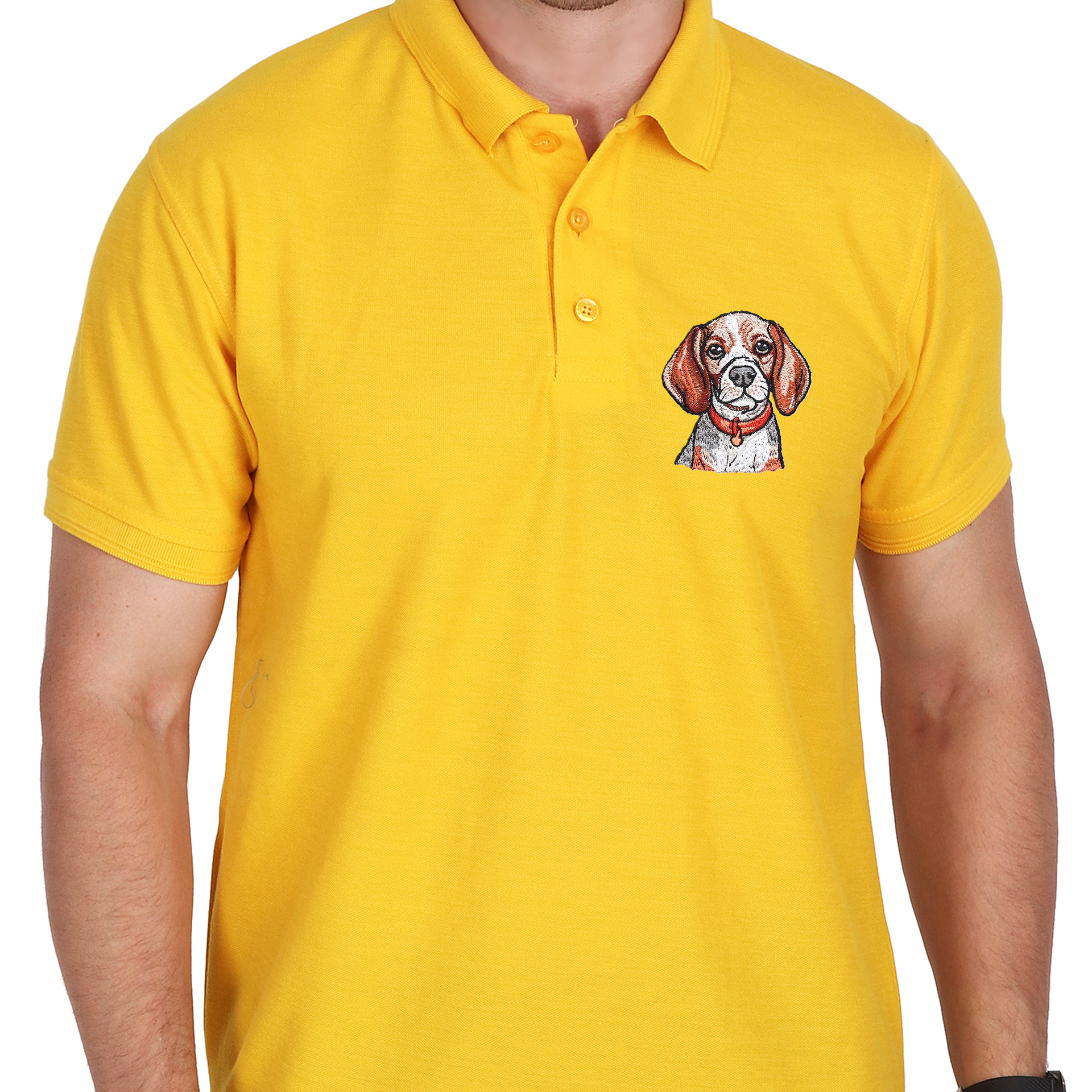 Embroidered T-Shirt - Hound Dog