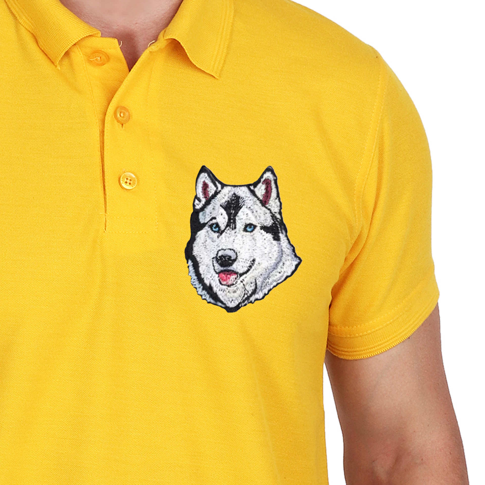 Embroidered T-Shirt - Hound Husky