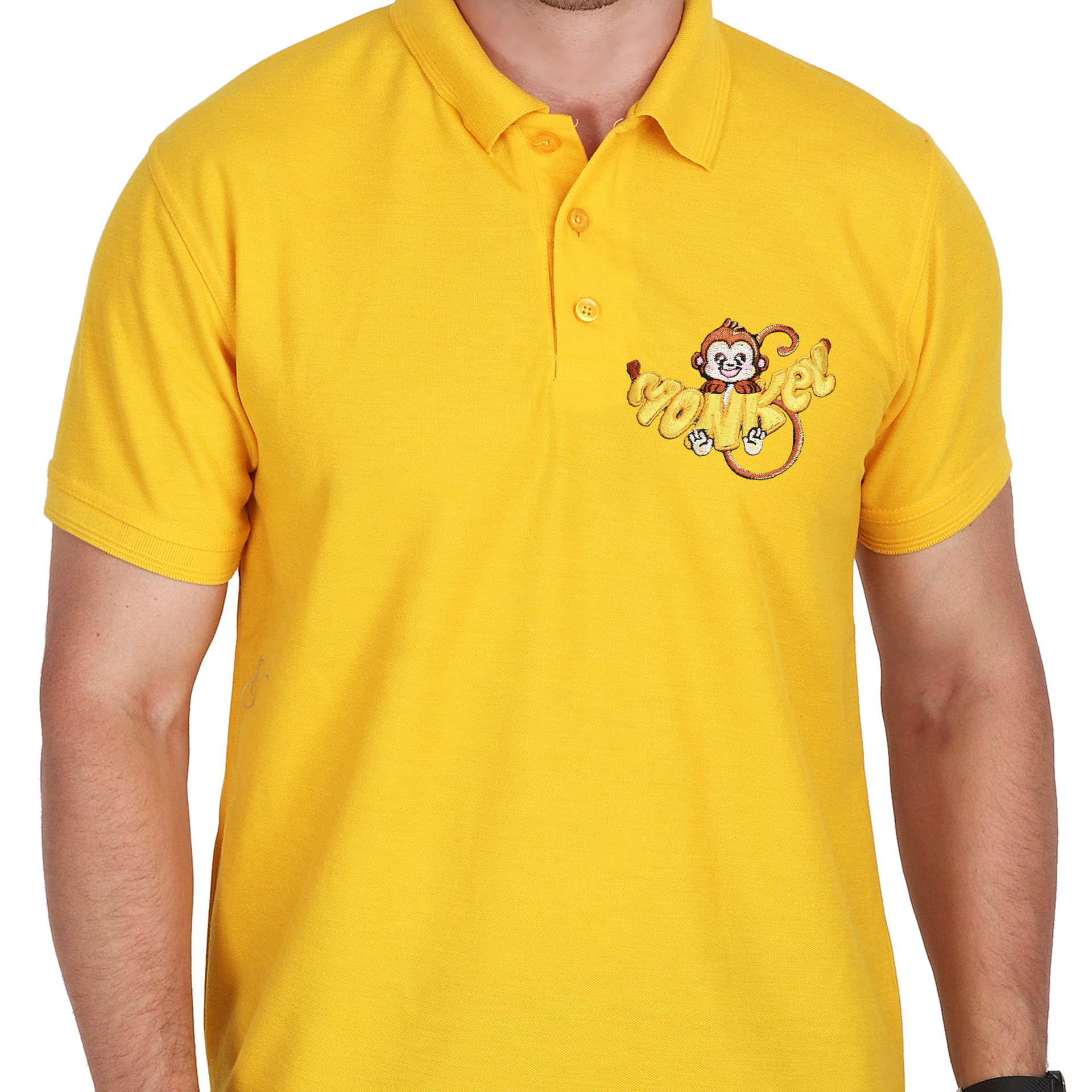 Embroidered T-Shirt - Monkey