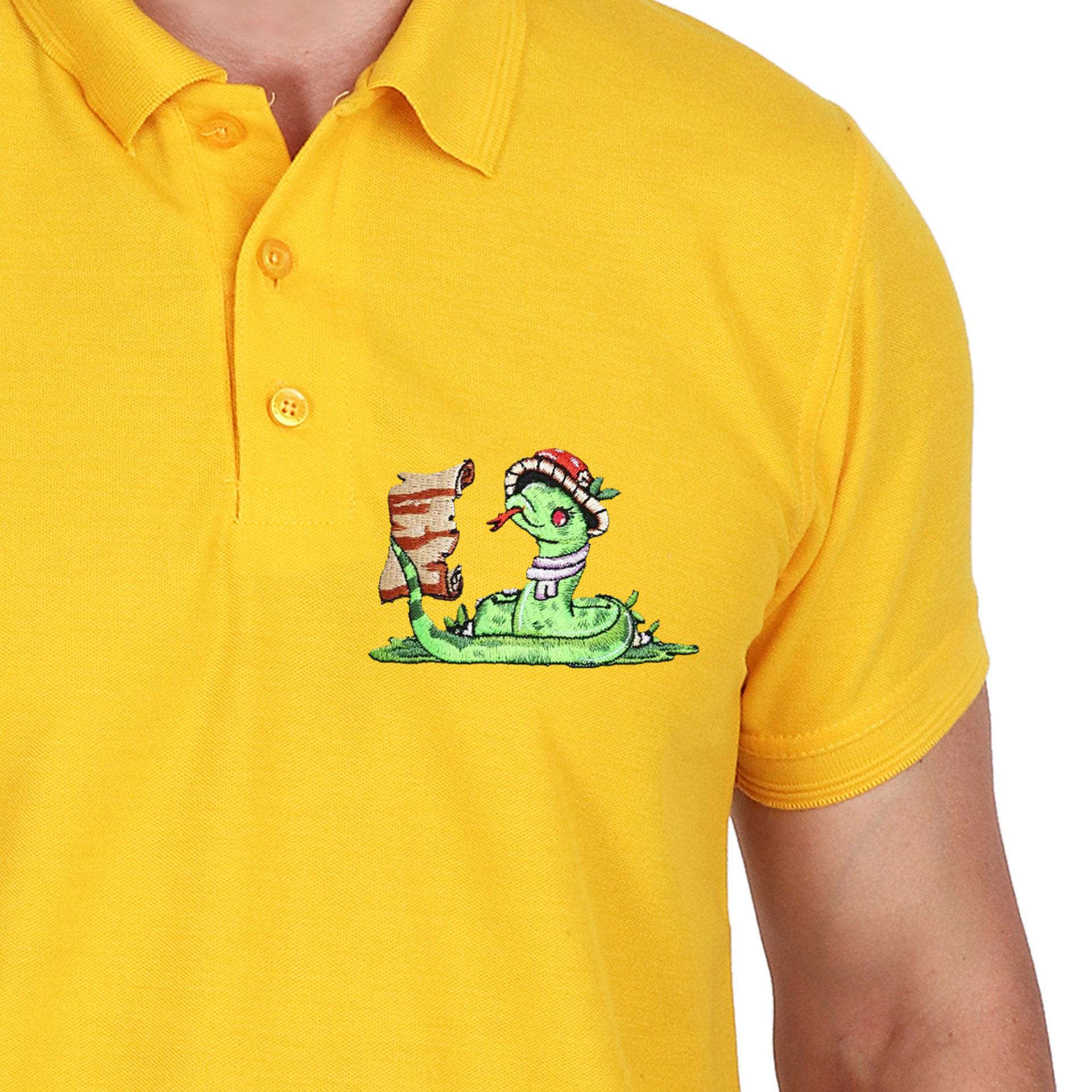 Embroidered T-Shirt - Serpant
