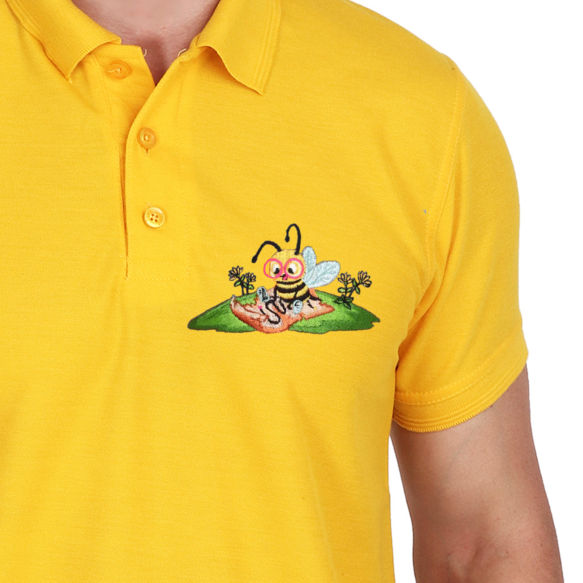 Embroidered T-Shirt - Bumble